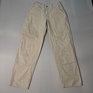 Patagonia Organic Cotton Canvas Double Knee Work Pants Tan Khaki Mens 31
